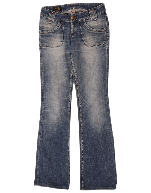 Lee Womens Leola Low Waist Bootcut Jeans W28 L32 Blue Cotton