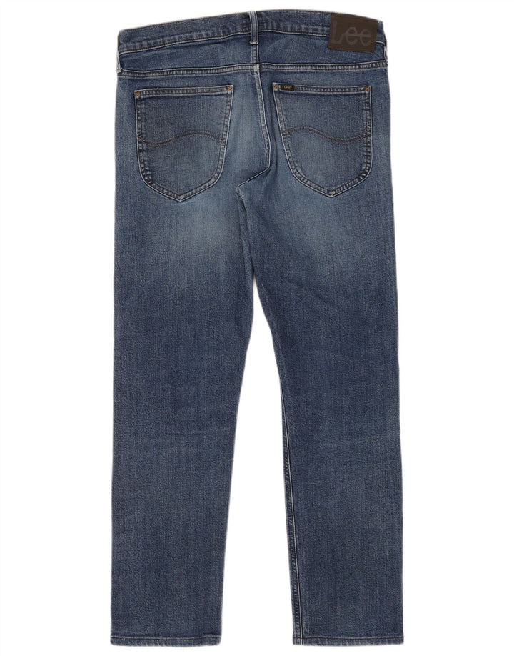 Lee Mens Daren Zip Fly Slim Jeans W32 L29 Blue Cotton
