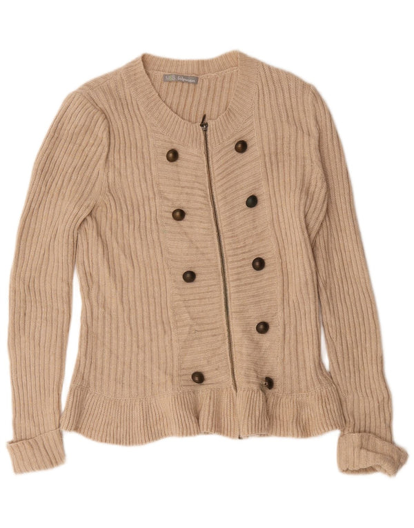 Marks & Spencer Damen-Cardigan-Pullover UK 16 Large Beige Acryl