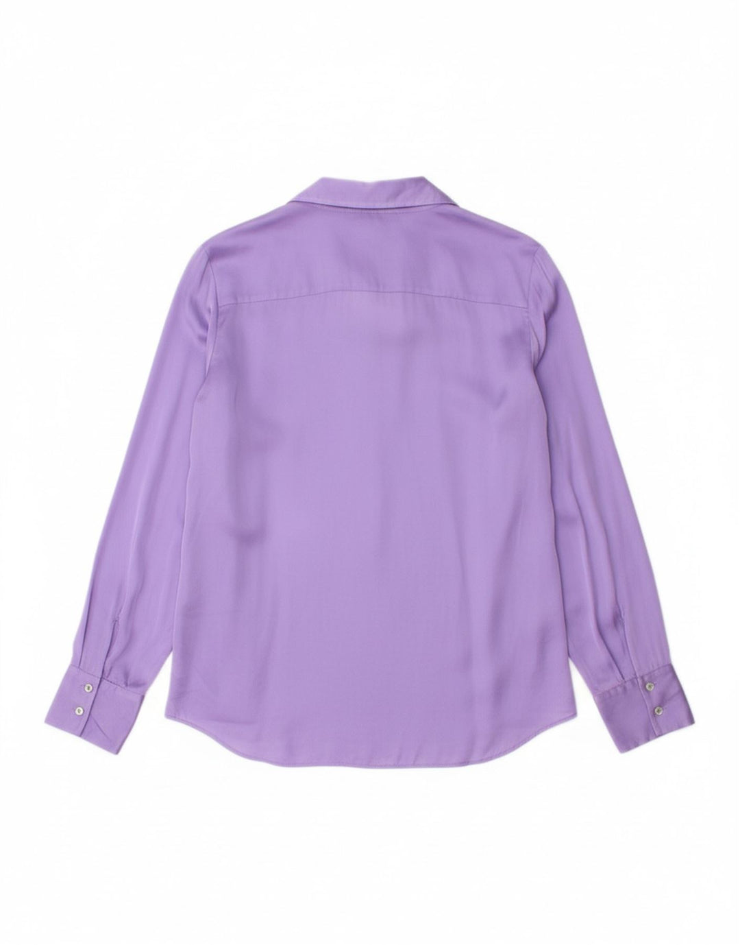 MASSIMO DUTTI Womens Oversized Shirt EU 38 Small Purple Viscose