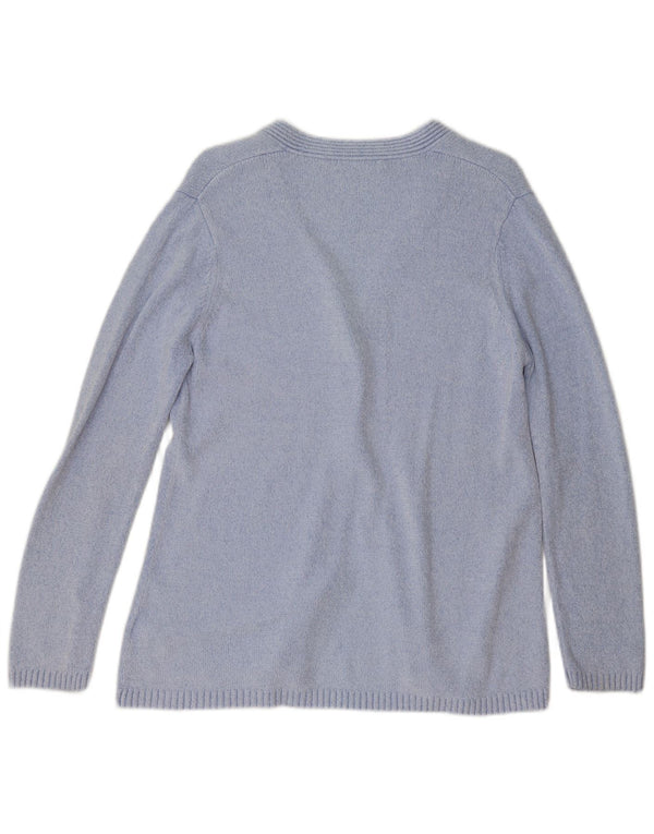 Marks & Spencer Damen-Cardigan-Pullover UK 12 Mittelblaue Viskose