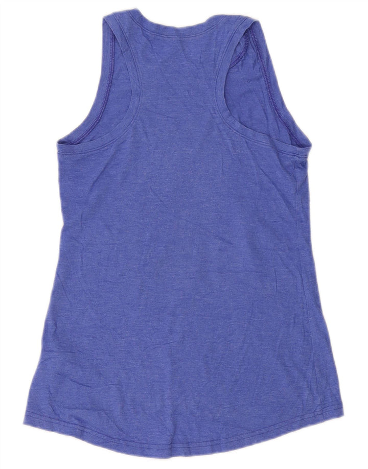 REEBOK Womens Vest Top UK 8 Small  Blue Polyester