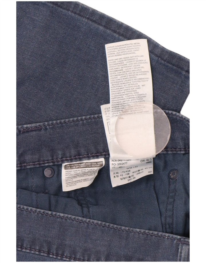 Jeans slim da uomo Levi's W36 L30 cotone blu
