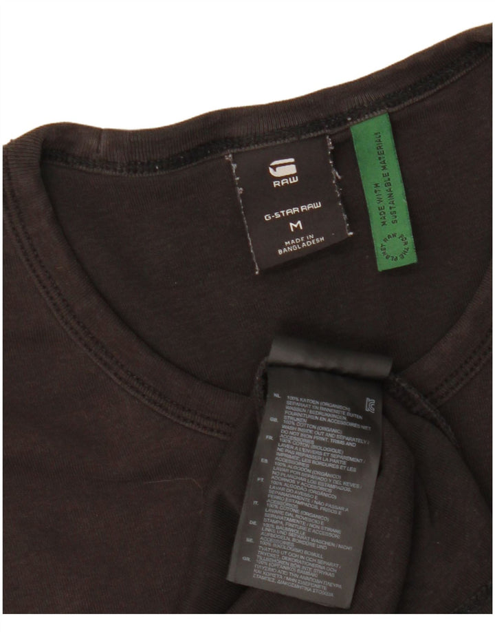 G-Star Herre T-Shirt Top Medium Sort Bomuld