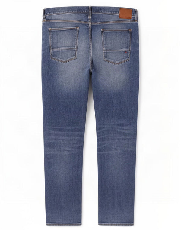 Jeans dritti Denton da uomo Tommy Hilfiger W38 L30 cotone blu