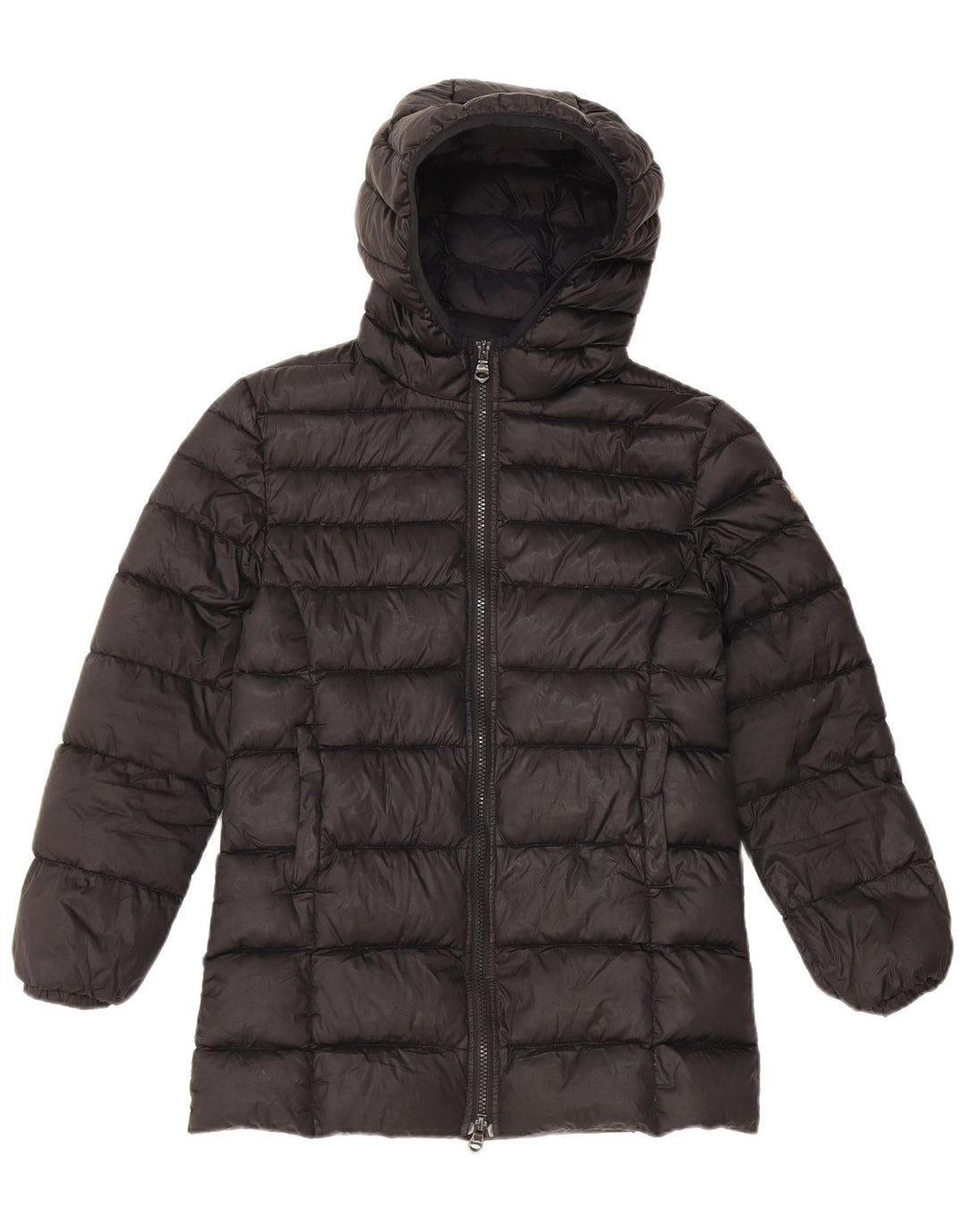 REFRIGIWEAR Boys Hooded Padded Jacket 11-12 Years XL Black Polyester