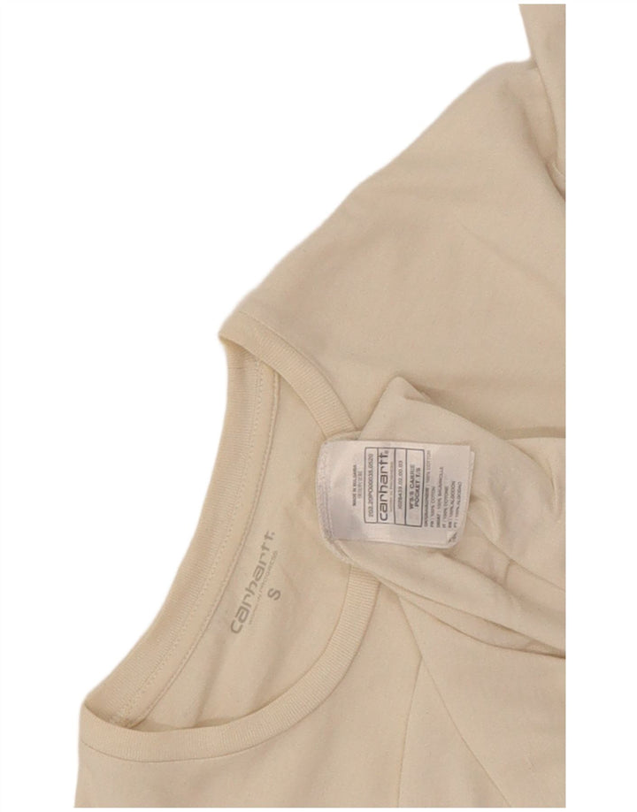 Carhartt Mens T-Shirt Top Small White Cotton