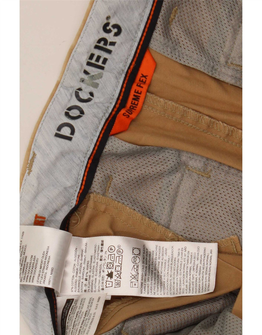 Dockers Herre Chino Shorts W32 Medium Beige Bomuld