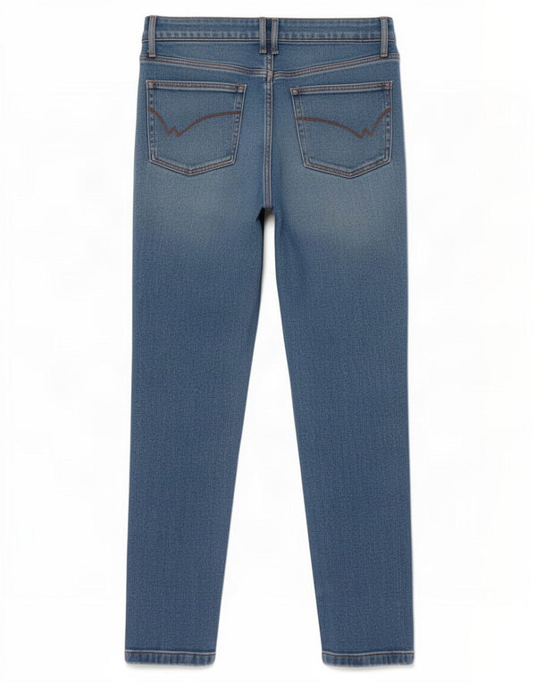 White Stuff Damen Relaxed Fit Slim Jeans UK 12 Medium W28 L27 Blaue Baumwolle