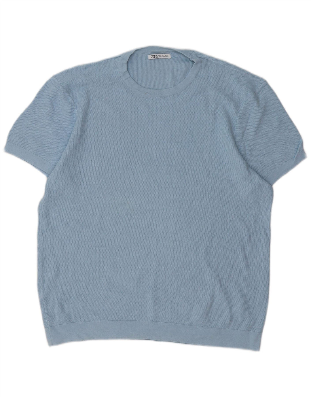 ZARA Herre T-Shirt Top Stor Blå