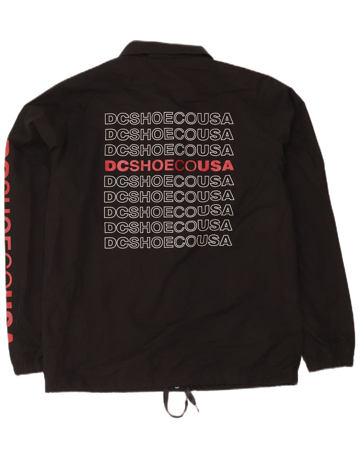 Jaqueta de chuva masculina DC Graphic UK 38 poliéster preto médio