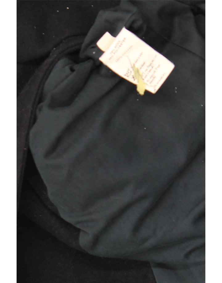 Massimo Rebecchi Womens Pea Coat IT 44 Medium Navy Blue Wool