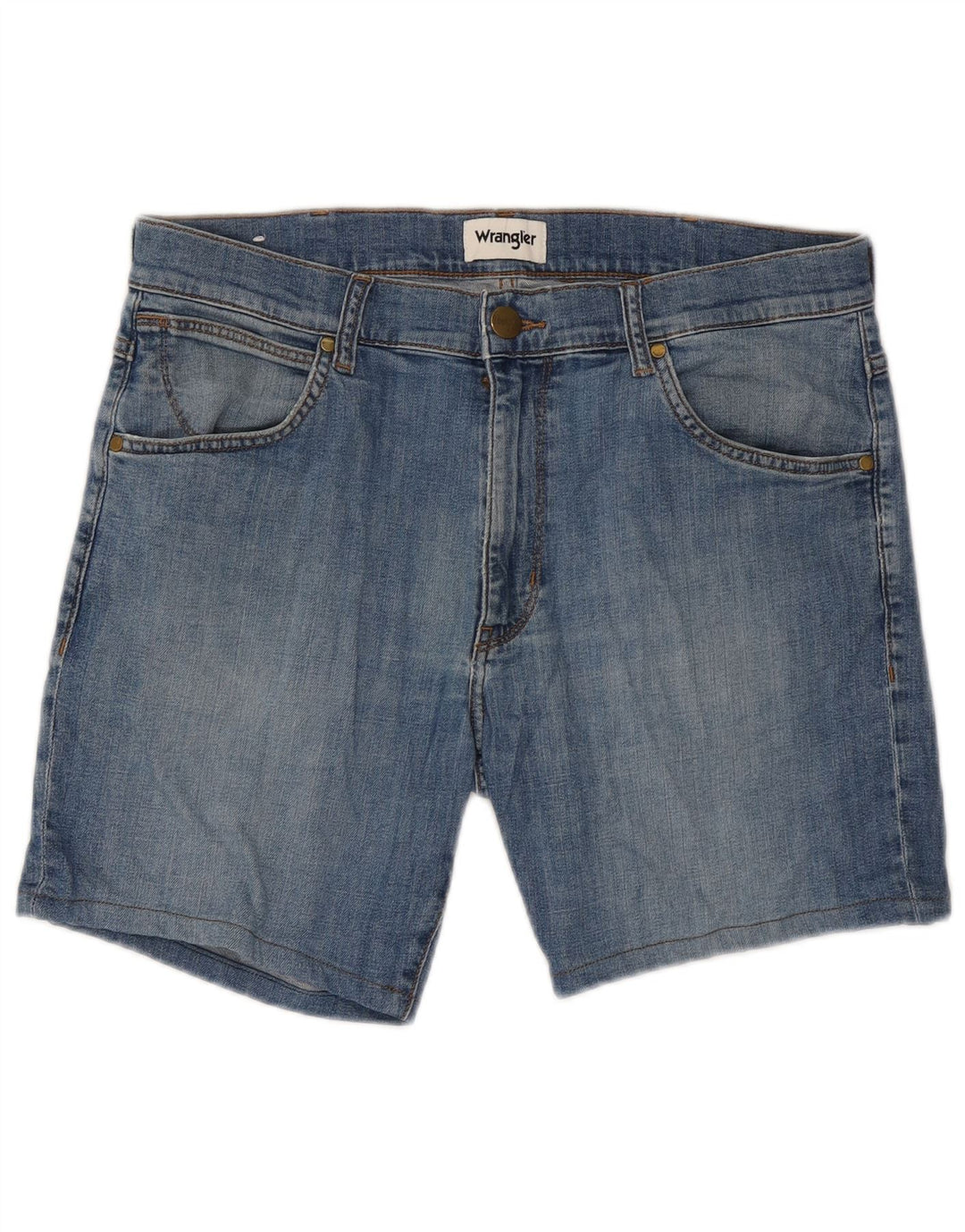 Wrangler Mens Larston Denim Shorts W34 Large  Blue Cotton