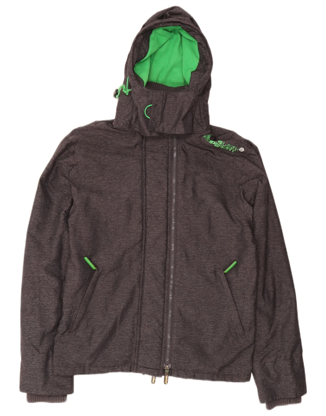 Giacca a vento da uomo Superdry Windcheater UK 38 grigio medio chiazzato