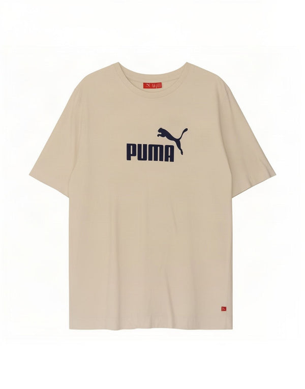 Puma Mens Graphic T-Shirt Top Medium White