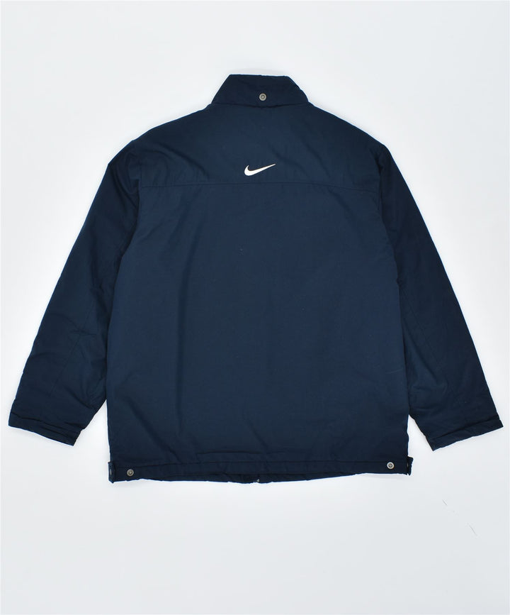 Giacca a vento da uomo NIKE UK 42/44 Large in poliestere blu navy