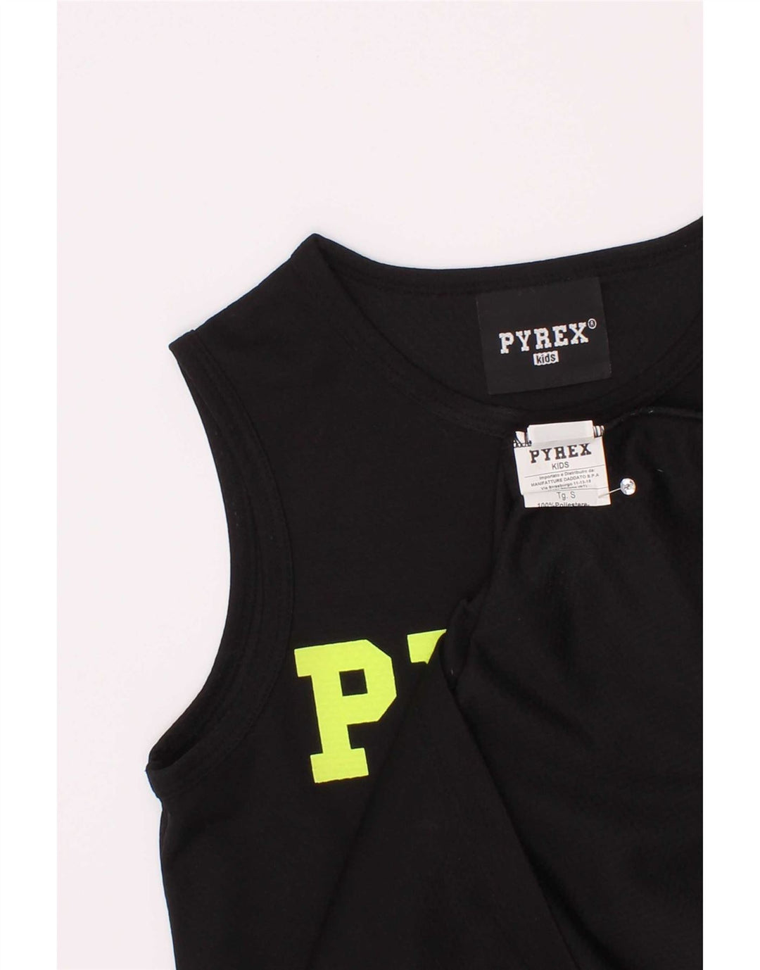 Pyrex Boys Graphic Vest Top 10-11 ani Poliester negru mic