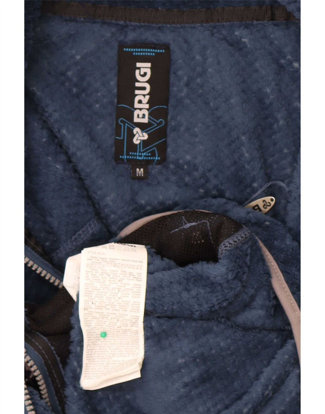 Brugi Chaqueta polar para hombre UK 38 Medium Azul marino Poliéster