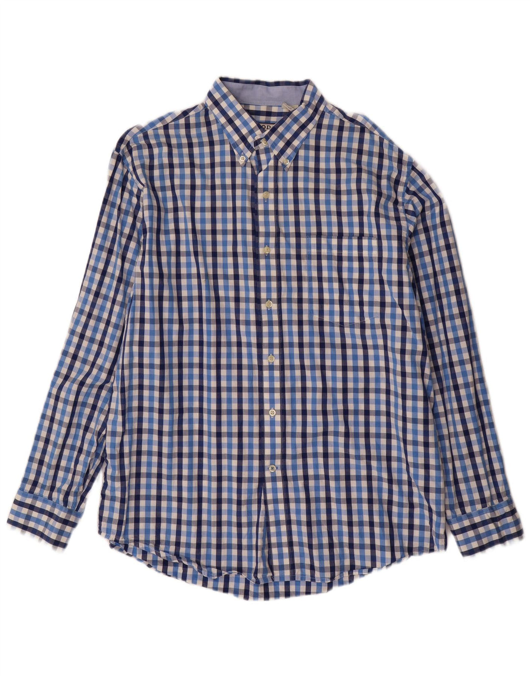 Camicia da uomo IZOD in cotone a quadri grandi blu