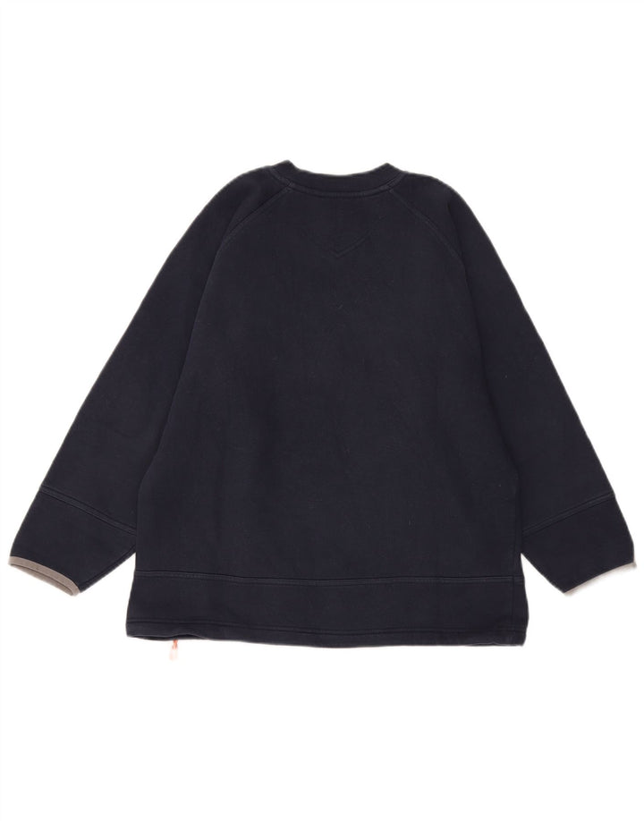 Adidas Boys Sweatshirt Jumper 11-12 Years Navy Blue Cotton