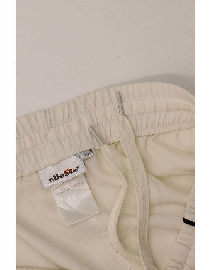 ELLESSE Мужские спортивные шорты среднего размера из полиэстера белого цвета