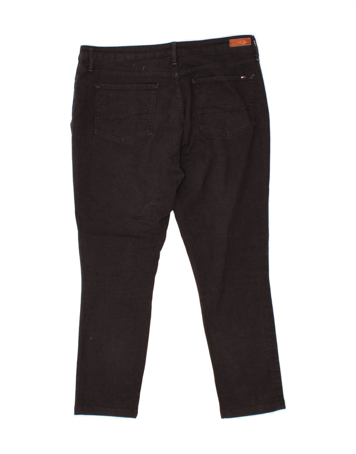 TOMMY HILFIGER Womens Slim Jeans W34 L26  Black Cotton Vintage Tommy Hilfiger and Second-Hand Tommy Hilfiger from Messina Hembry 