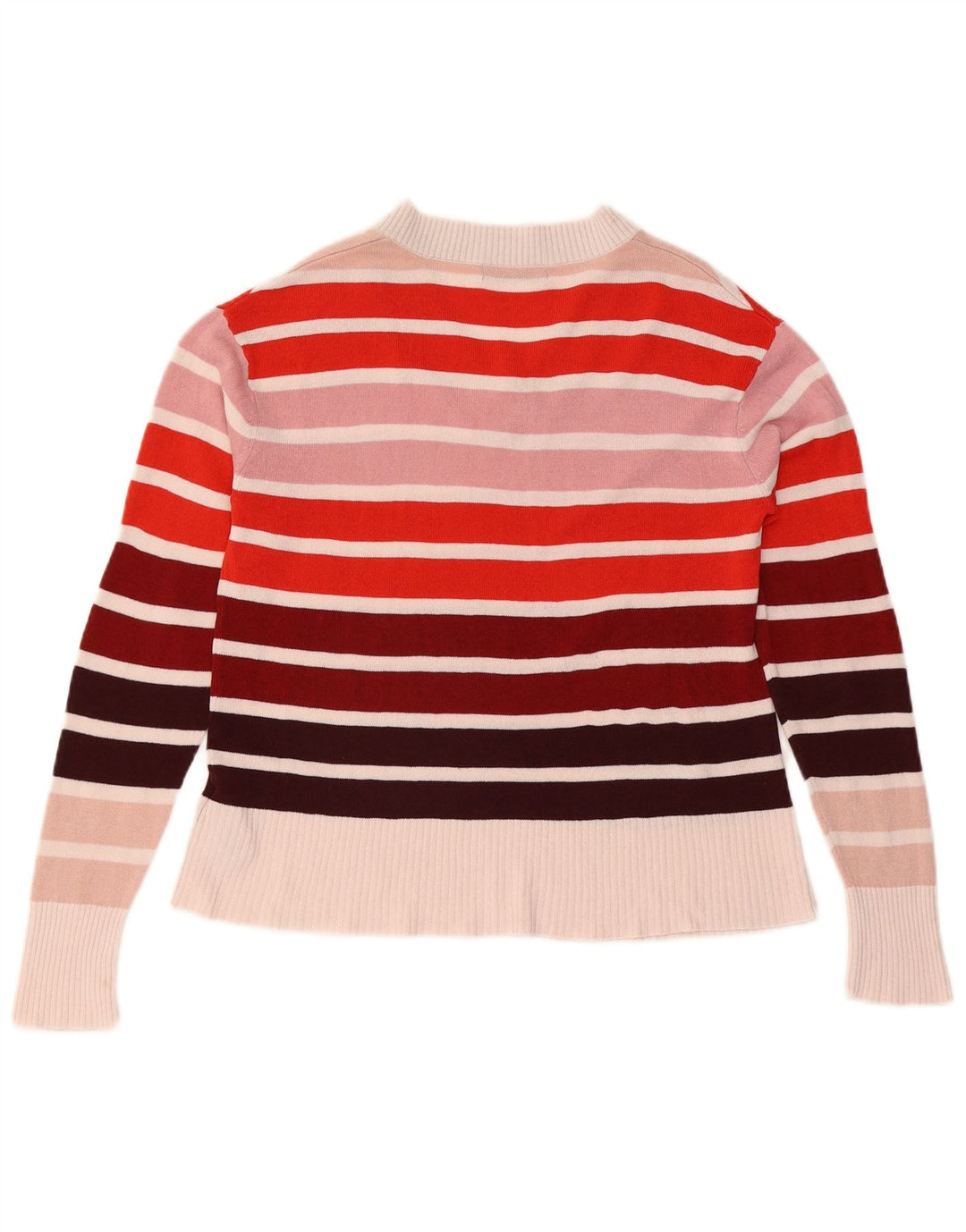 Maglione maglione con scollo a V da donna Marks & Spencer UK 12 medio multicolore