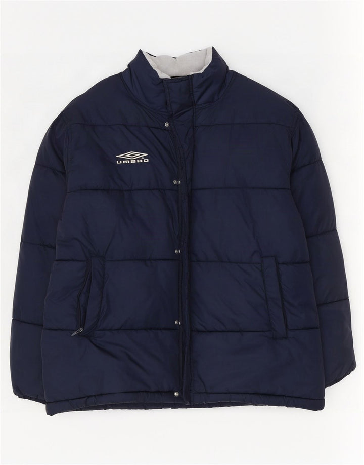 Umbro Chaqueta acolchada para hombre UK 42 XL Azul marino Nylon