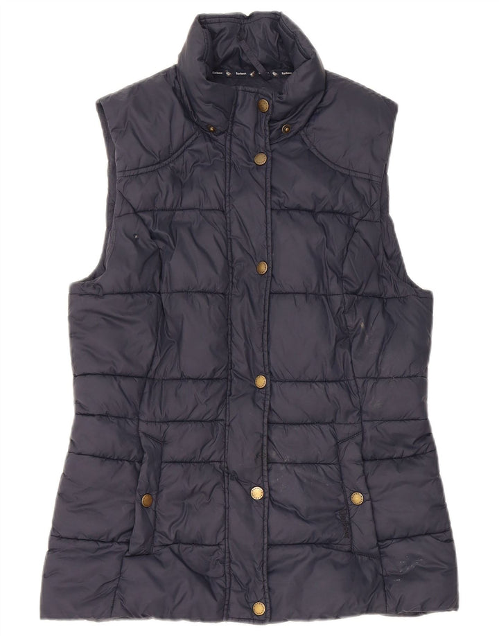 Gilet imbottito da donna Barbour UK 8 Small blu navy in poliammide