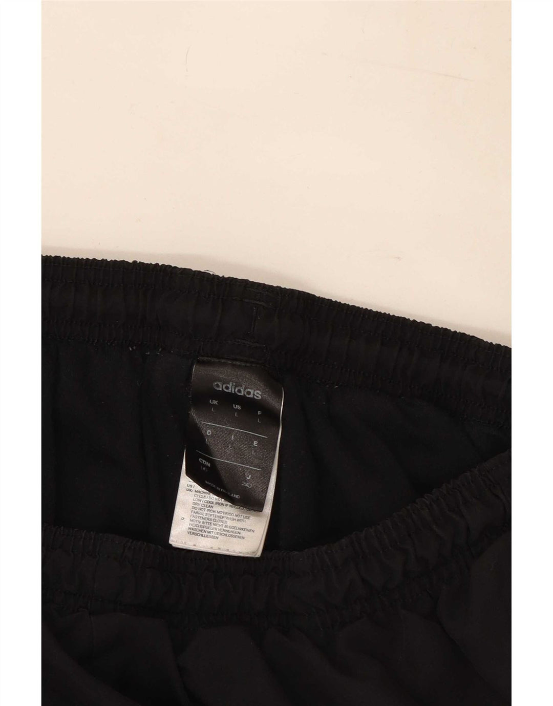Adidas Mens Tracksuit Trousers Joggers Large Black Polyester