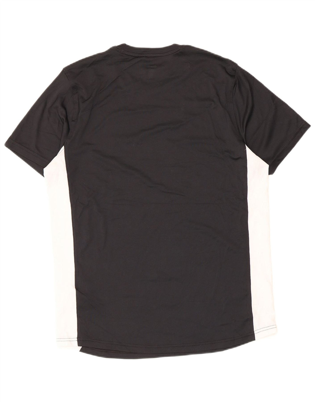 Under Armour Mens Fitted T-Shirt Top Large Black Colourblock Polyester