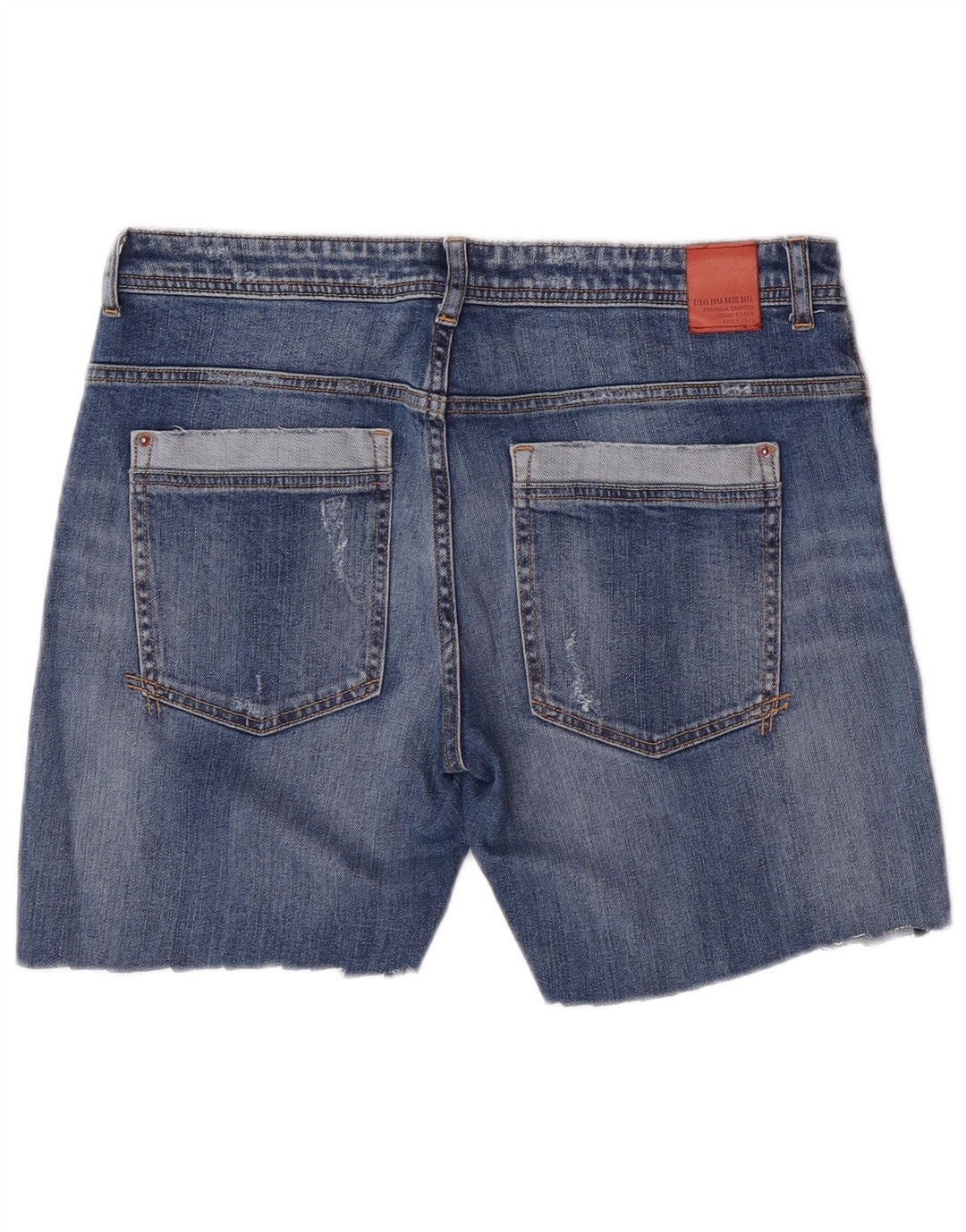 Pantaloncini di jeans da donna Zara EU 40 medi W30 blu floreale