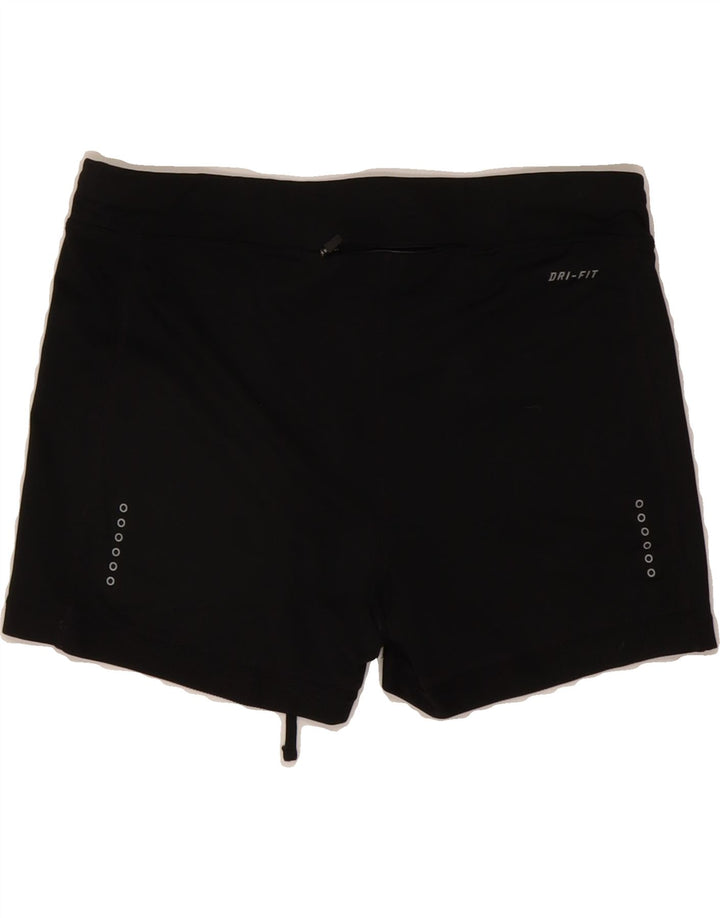 NIKE Womens Dri Fit Sport Shorts UK 12 Medium  Black Polyester Vintage Nike and Second-Hand Nike from Messina Hembry 