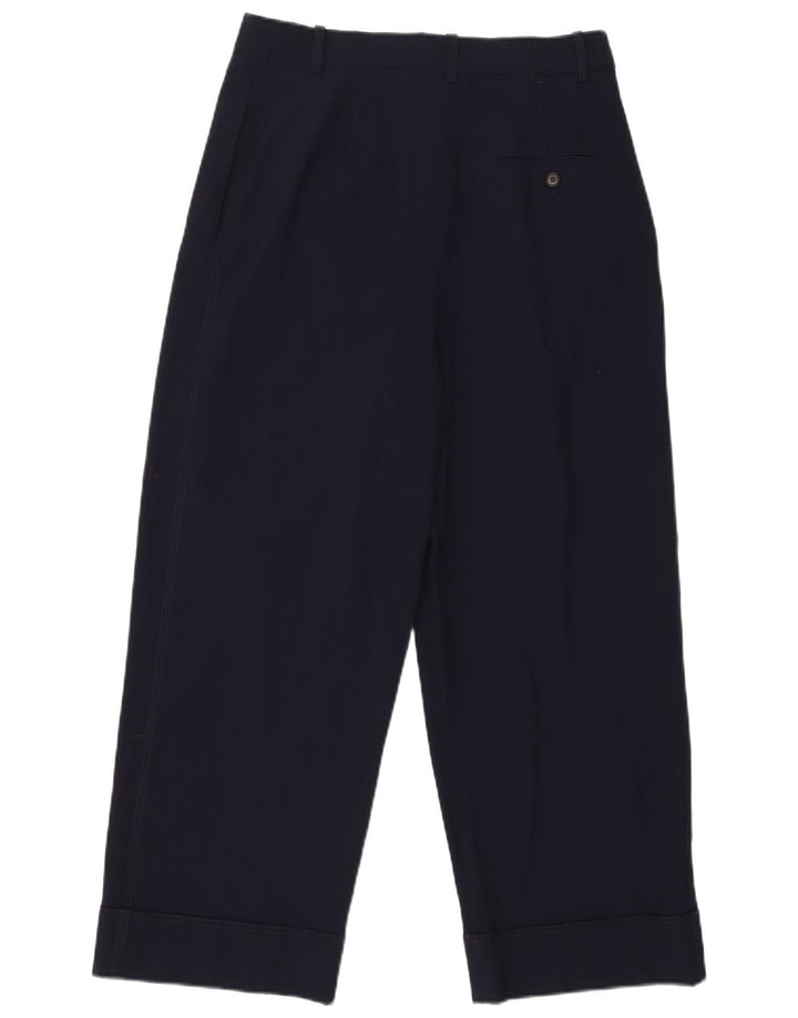 Zara Womens Pegged Chino Trousers Medium W30 L26 Navy Blue