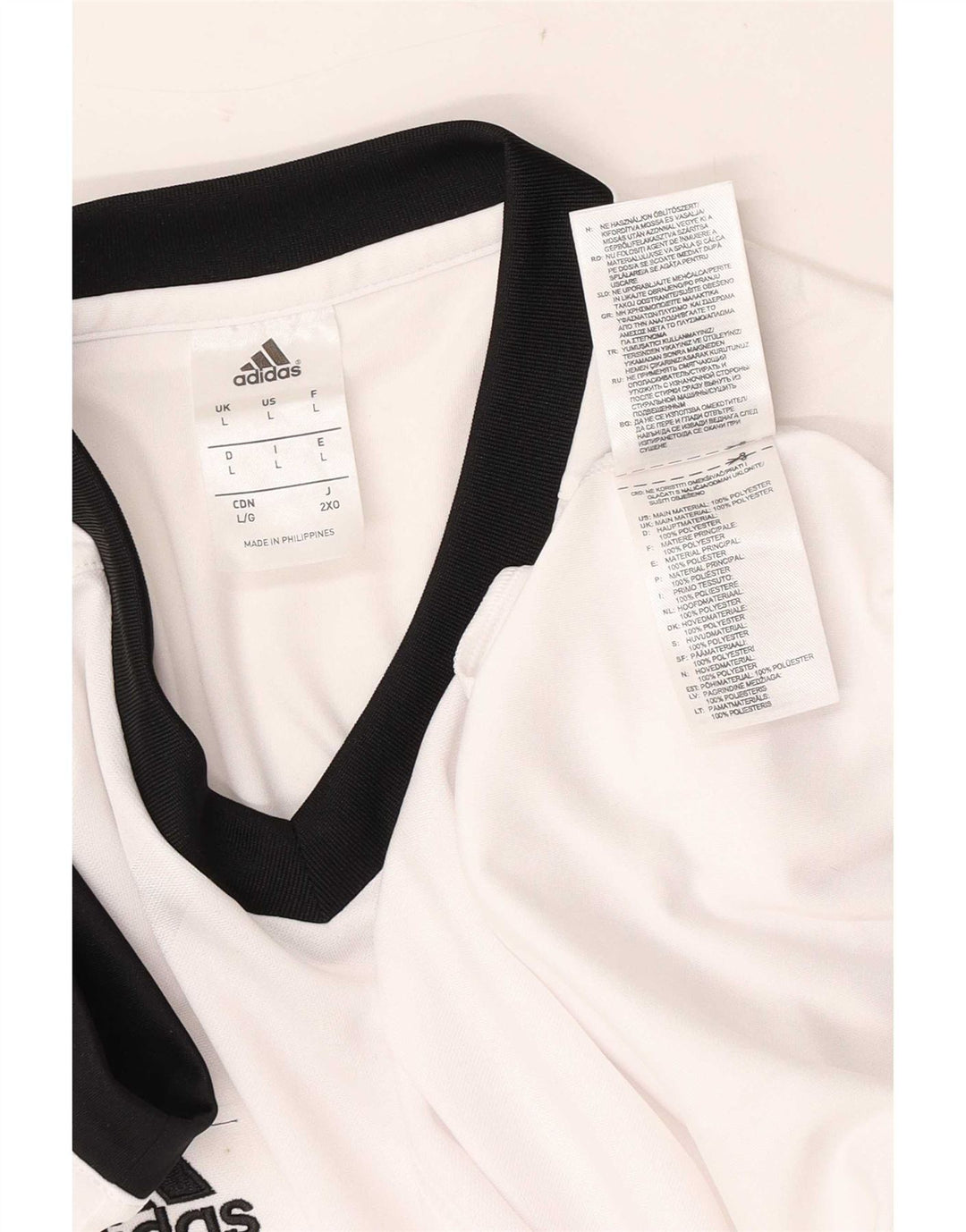 Adidas Mens Climalite T-Shirt Top Large White Polyester