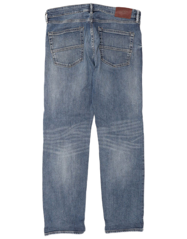 Jeans dritti da uomo Marks & Spencer W34 L31 cotone blu