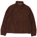 Jaqueta bomber masculina Marks & Spencer Reino Unido 40 grande poliéster marrom