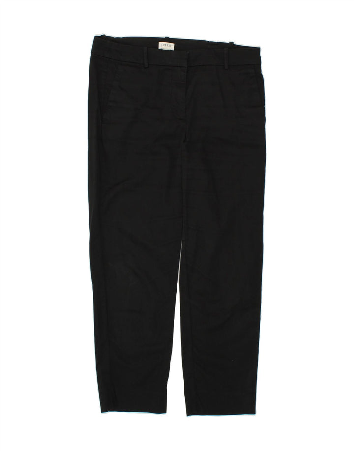 J. CREW Womens Straight Cropped Trousers US 6 Medium W30 L25 Black Vintage J. Crew and Second-Hand J. Crew from Messina Hembry 