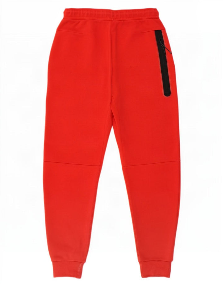 Nike Mens Tracksuit Trousers Joggers Small Red Cotton