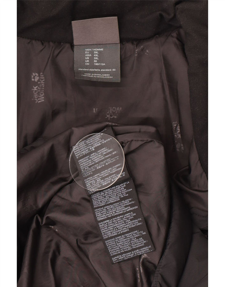 Мужская утепленная куртка Jack Wolfskin UK 50 3XL, черный полиэстер