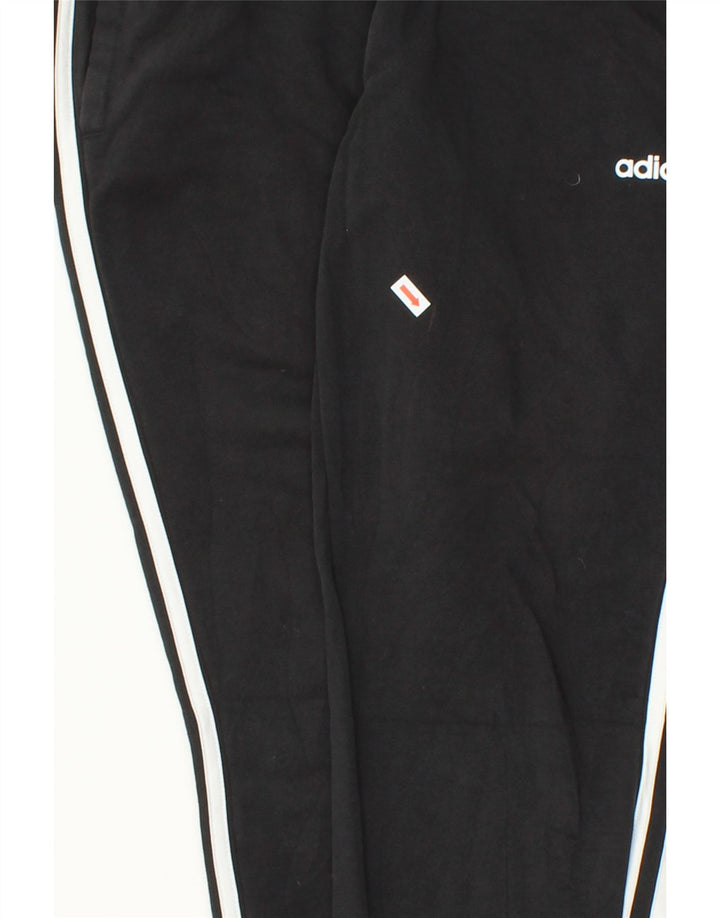 ADIDAS Womens Tracksuit Trousers Joggers UK 12/14 Medium  Black Polyester Vintage Adidas and Second-Hand Adidas from Messina Hembry 