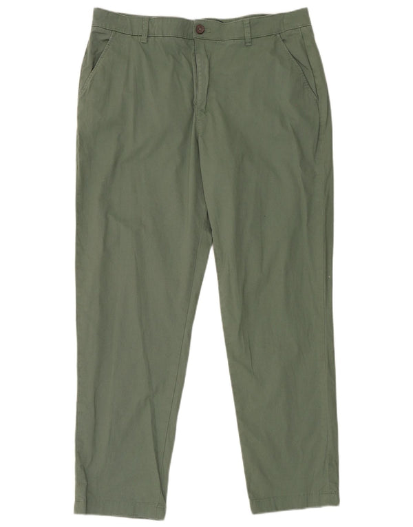 Crew Clothing Γυναικεία κωνικό παντελόνι Chino UK 16 Large W36 L30 Green