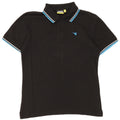 Diadora Herren-Poloshirt, kleine schwarze Baumwolle