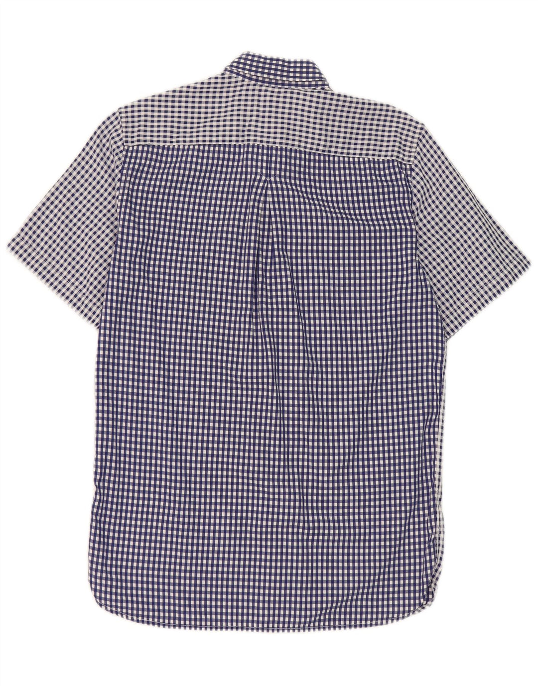 Fred Perry Chemise à manches courtes pour homme en coton à petits carreaux bleus