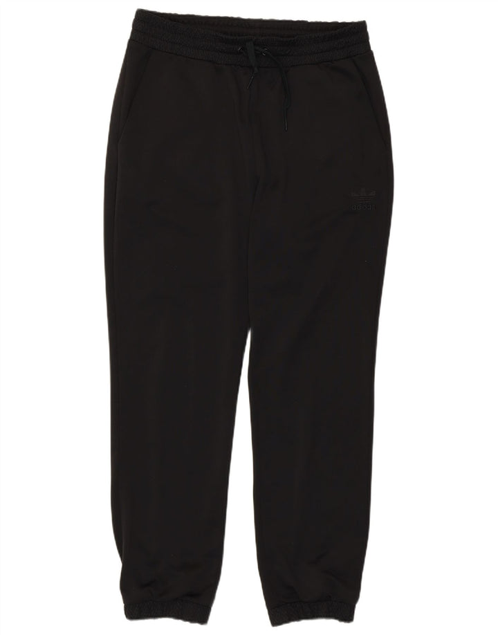 Adidas Womens Tracksuit Trousers Joggers UK 14 Medium Black Polyester