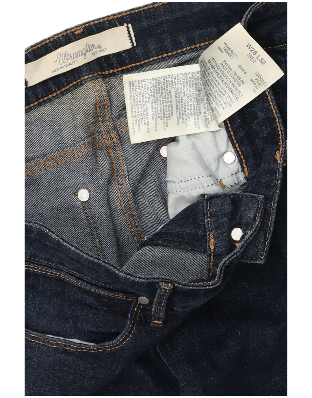 WRANGLER Womens Drew Slim Jeans W28 L27  Navy Blue