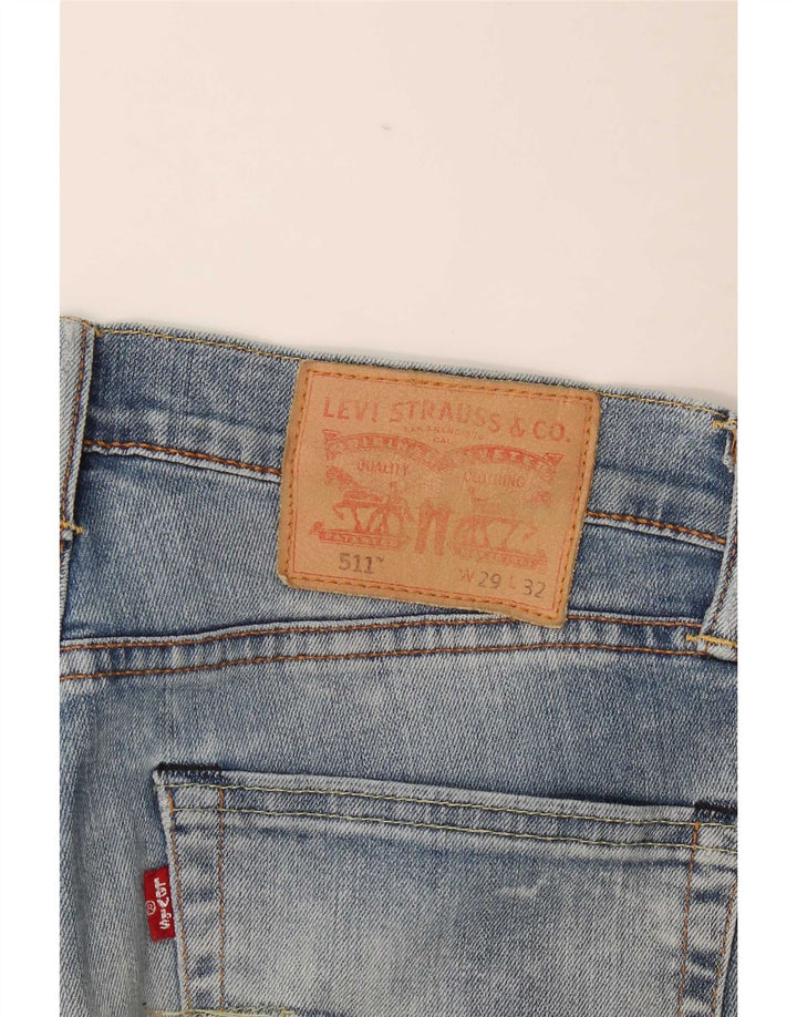 Levi's Mens 511 Slim Jeans W29 L32 Blue Cotton