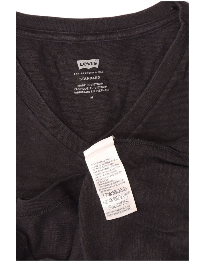 T-shirt standard da uomo LEVI'S Top in cotone nero medio