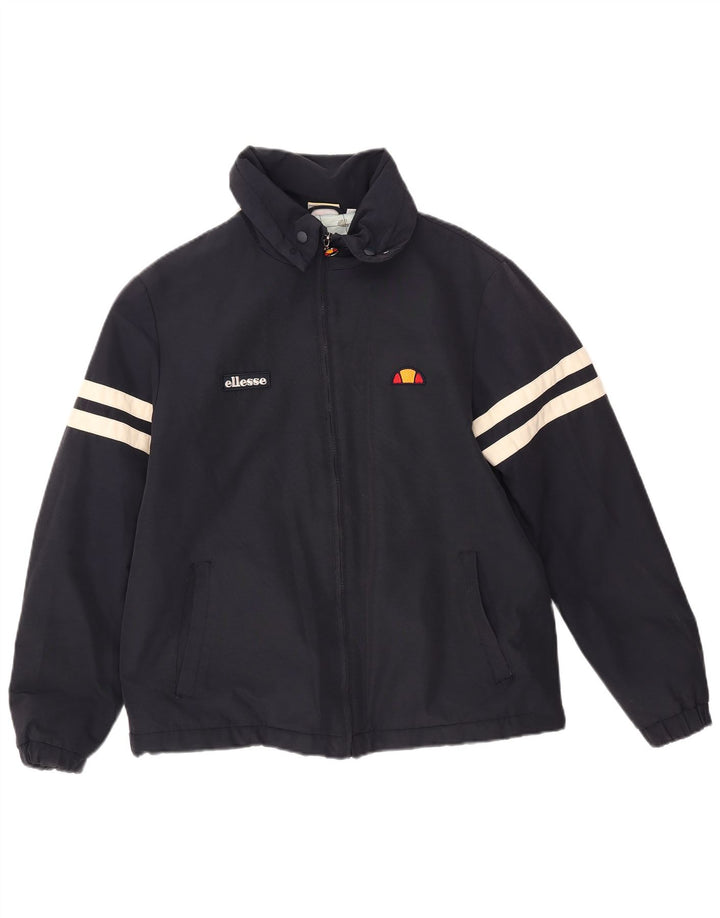 Ellesse Herre Bomber Jacket UK 36 Small Navy Blue
