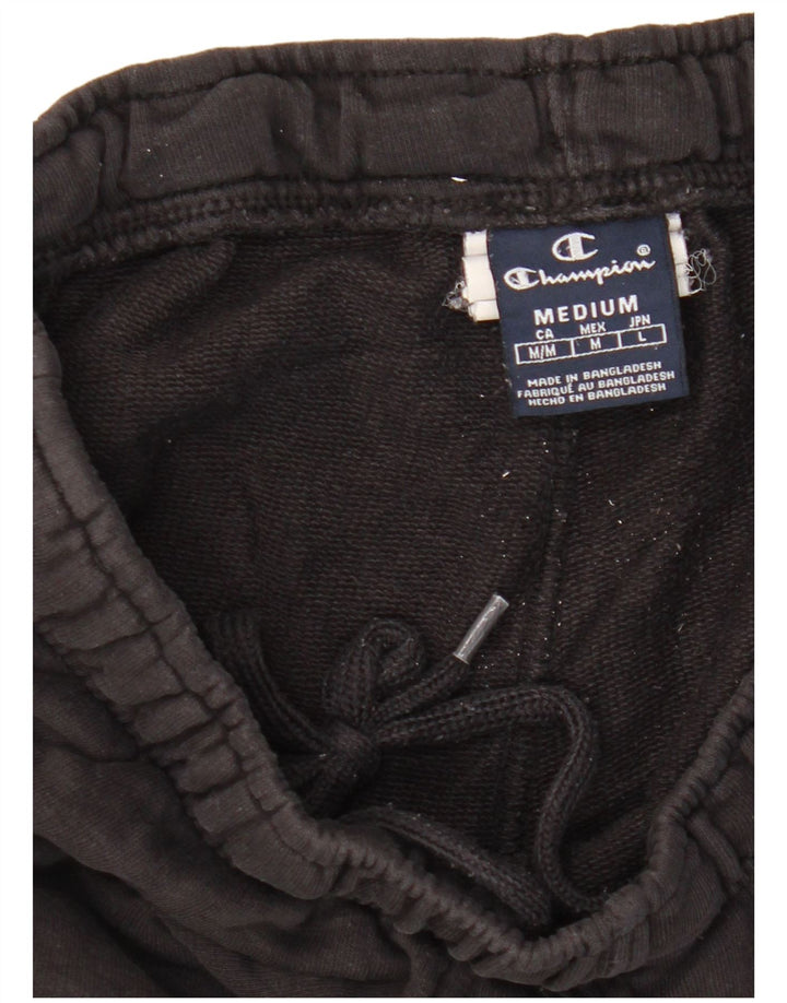 Champion Mens Tracksuit Trousers Joggers Medium  Black Cotton
